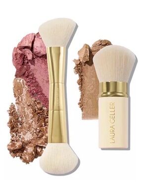 Laura Geller New Face It All 2 Piece Brush Set - Kubuki & Dual Sided Brushes